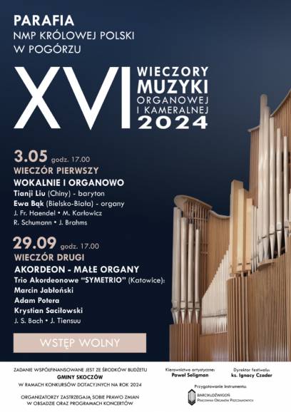 XVI Wieczory Muzyki Organowej i Kameralnej - Akordeon - małe organy